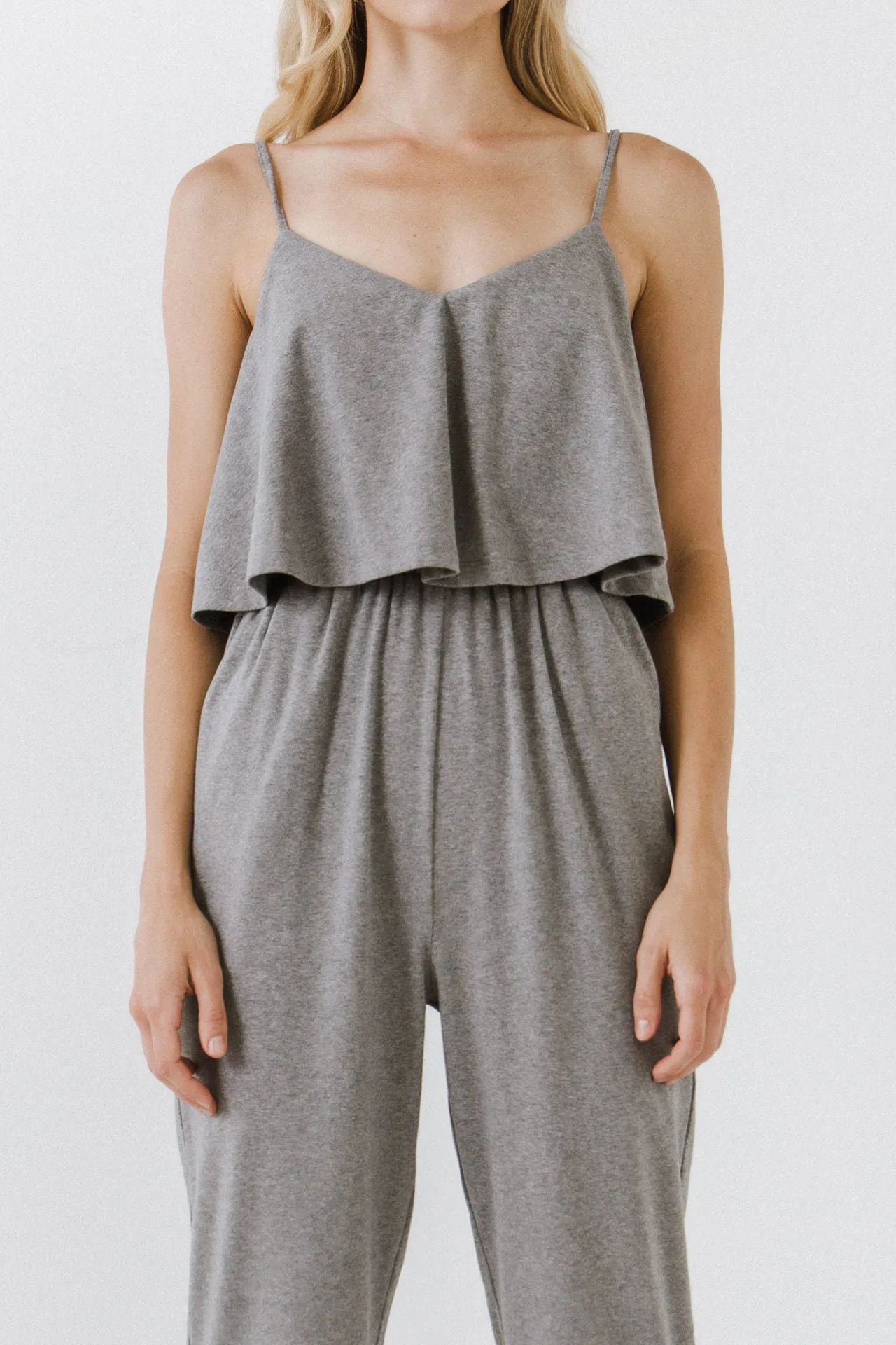 Knit Sleeveless Jumpsuit