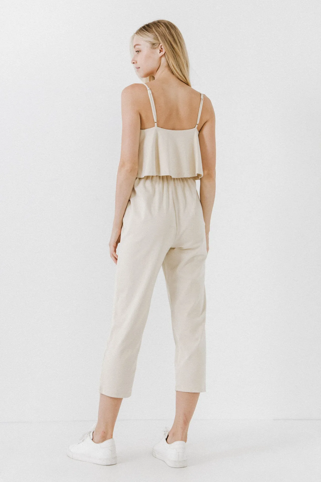 Knit Sleeveless Jumpsuit