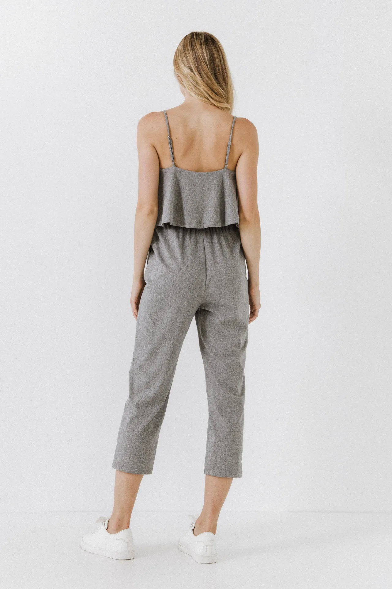 Knit Sleeveless Jumpsuit