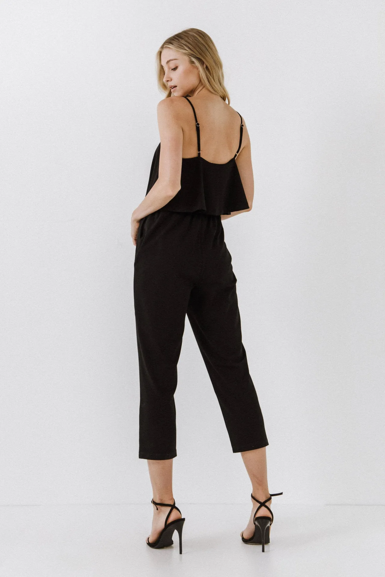 Knit Sleeveless Jumpsuit