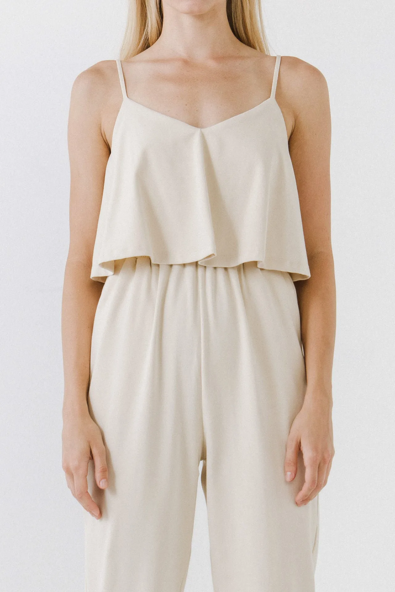 Knit Sleeveless Jumpsuit