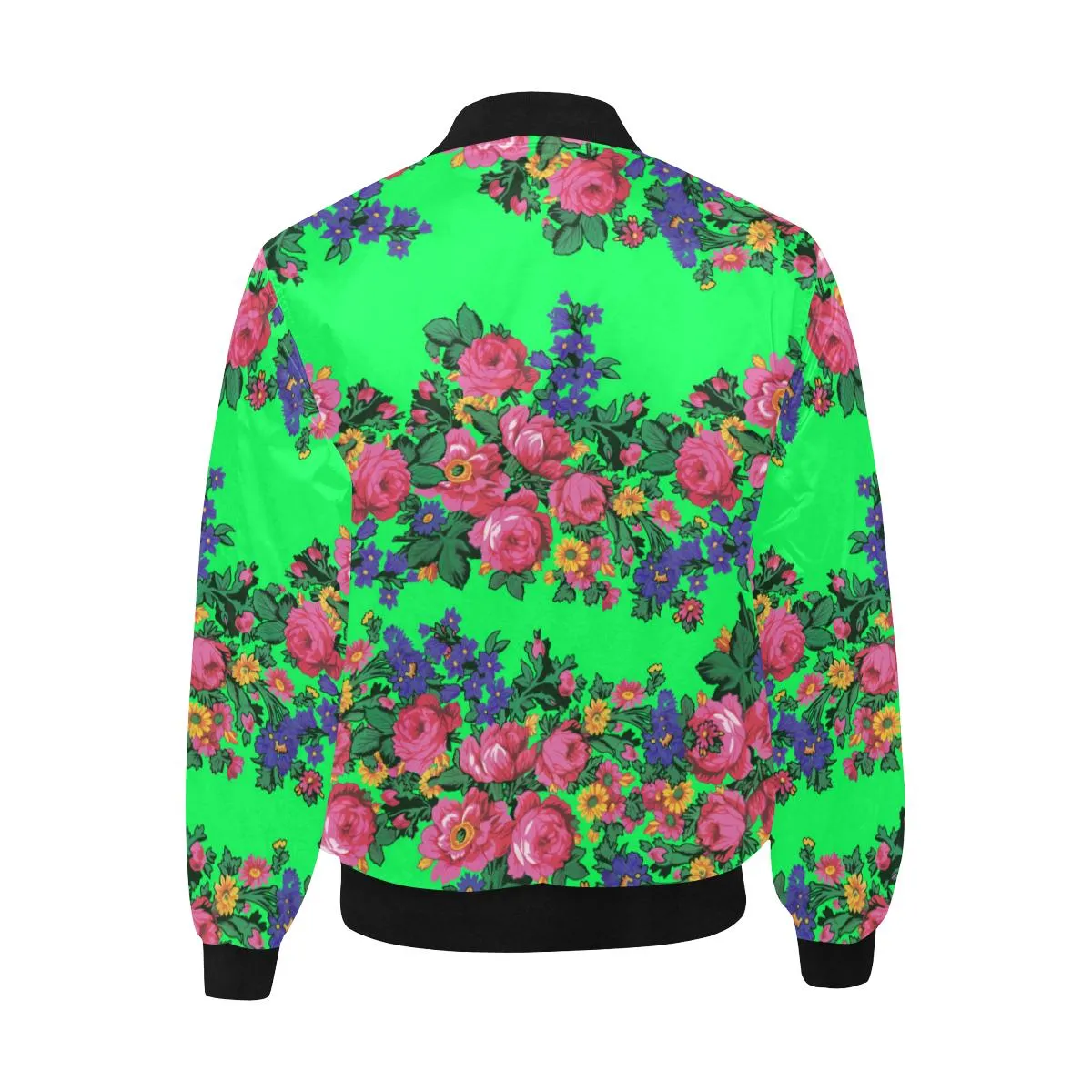 Kokum's Revenge Green Unisex Heavy Bomber Jacket with Quilted Lining