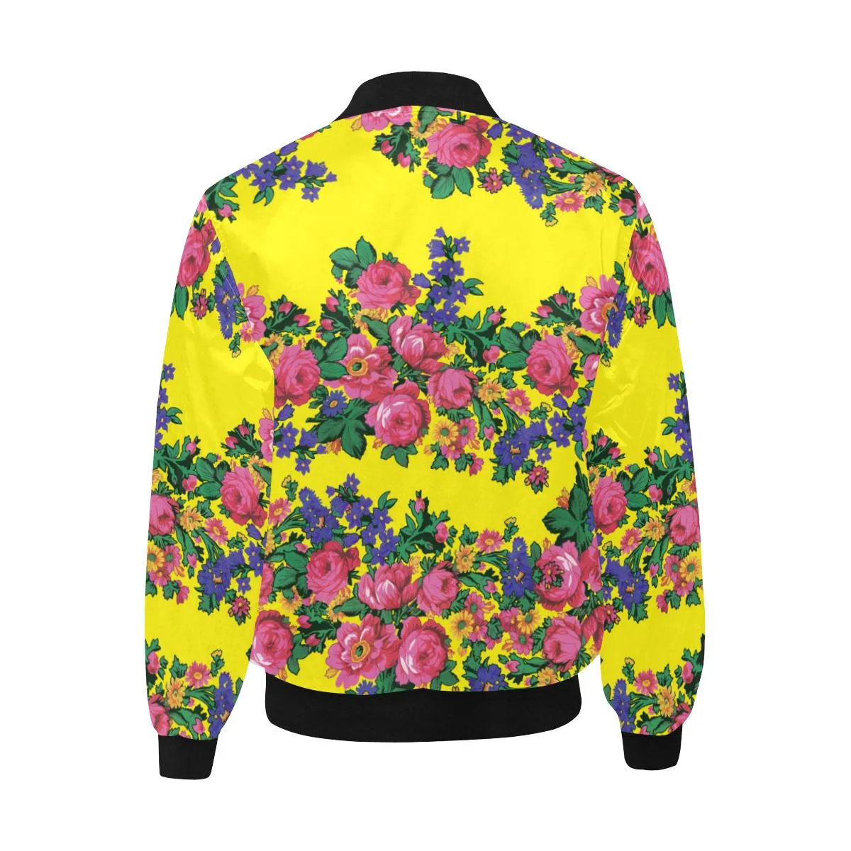 Kokum's Revenge-Yellow Unisex Heavy Bomber Jacket with Quilted Lining