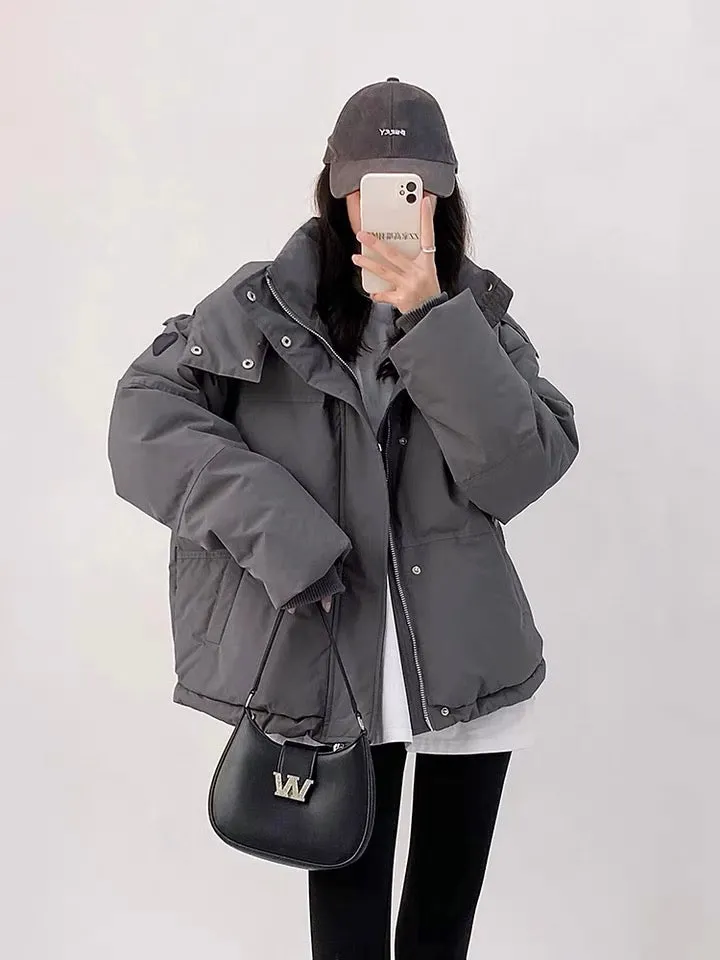 Korean Winter Women's Oversized Puffer Jacket