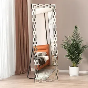 Large Rectangular Greek Style Full Length Mirror