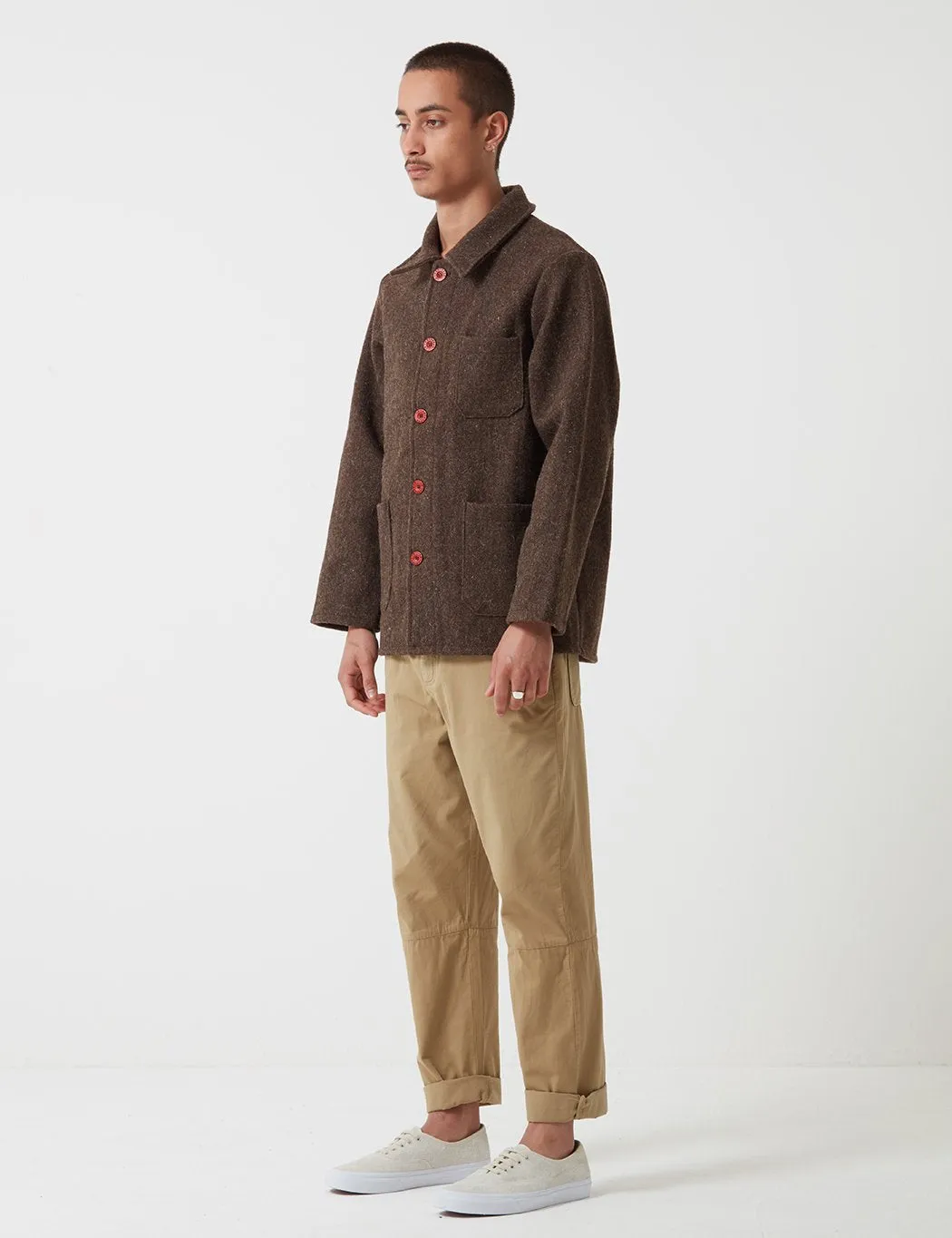 Le Laboureur Wool Work Jacket - Brown