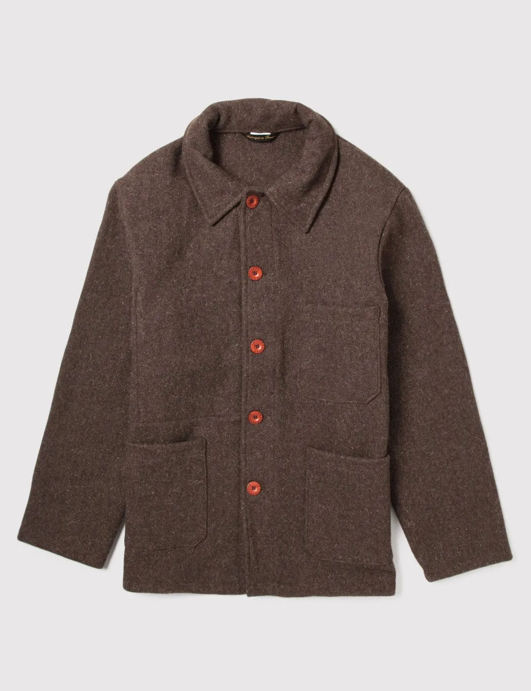 Le Laboureur Wool Work Jacket - Brown