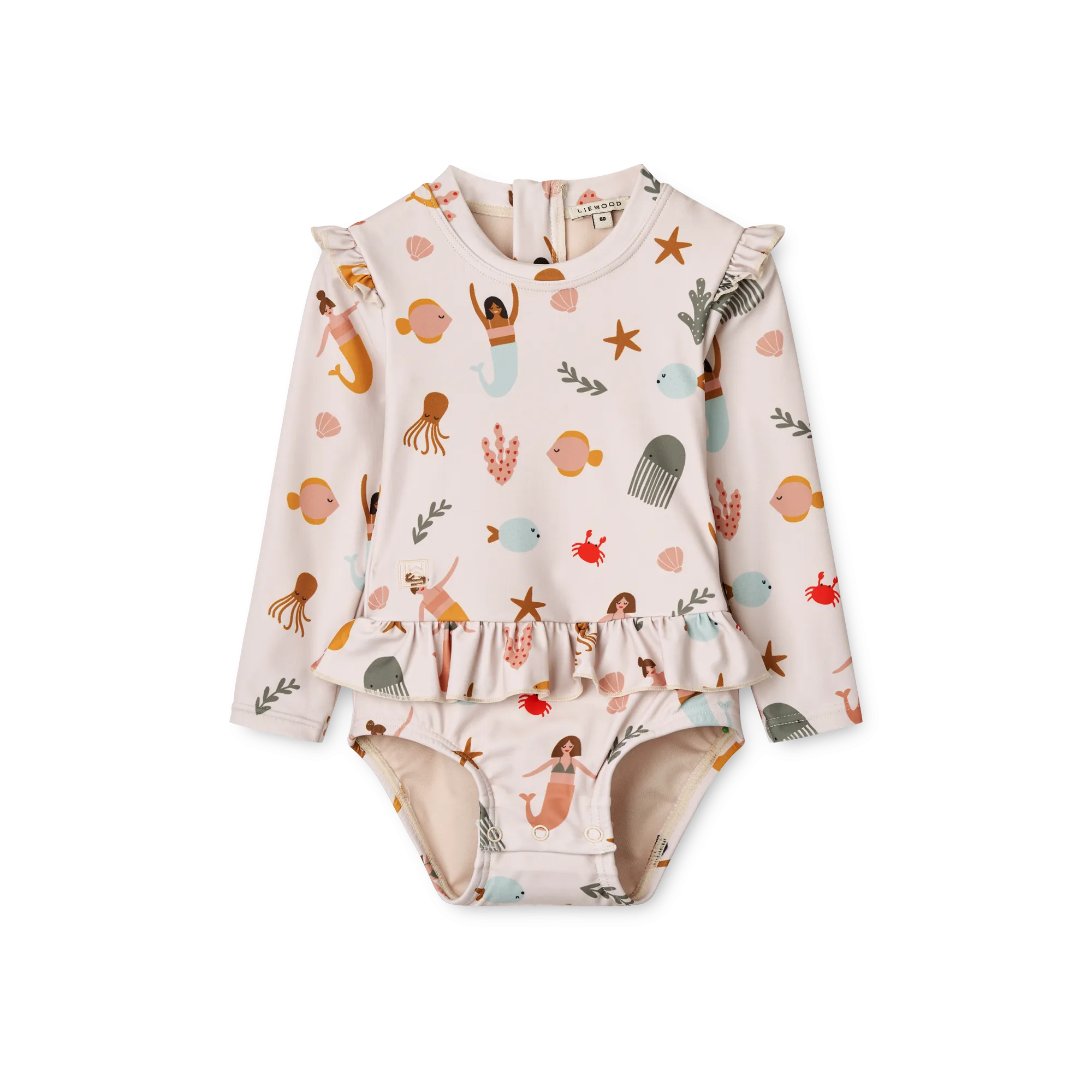 Liewood Baby Sille Long-Sleeve Swimsuit - Mermaids Sandy