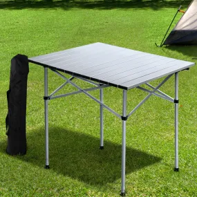 Lightweight Foldable Aluminium Camping Table, 70CM, Weisshorn