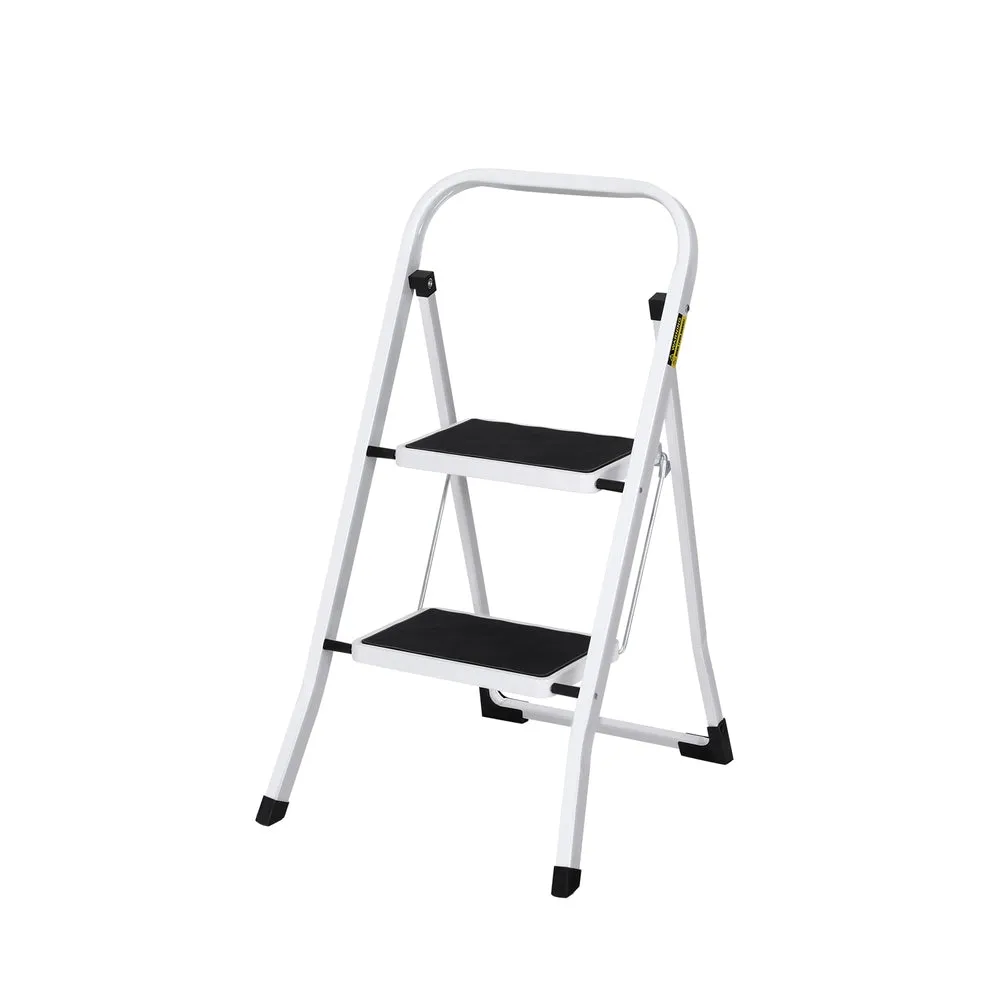 Lightweight Folding 2 Step Ladder with Non-Slip Feet - Giantz