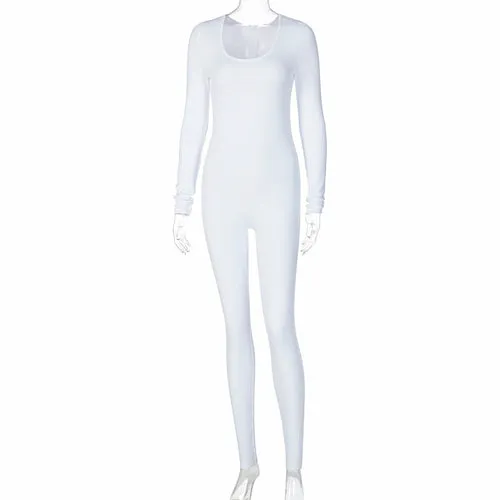 Long Sleeve Bodycon Jumpsuit with Butt Lift