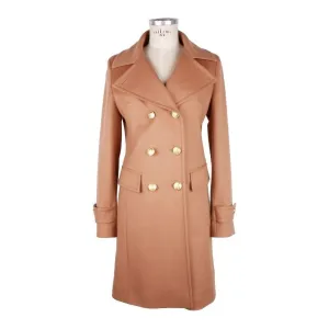 Made in Italy Beige Wool Women Coat