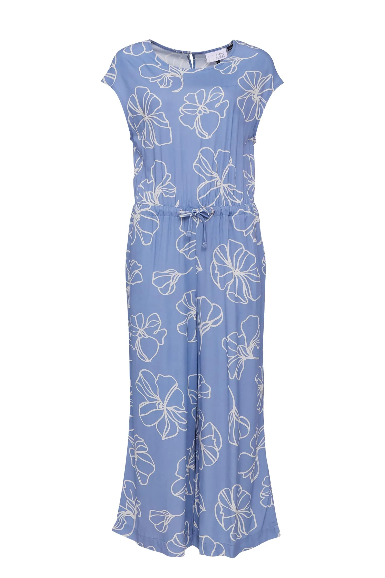 Marisa Printed Jumpsuit Blue