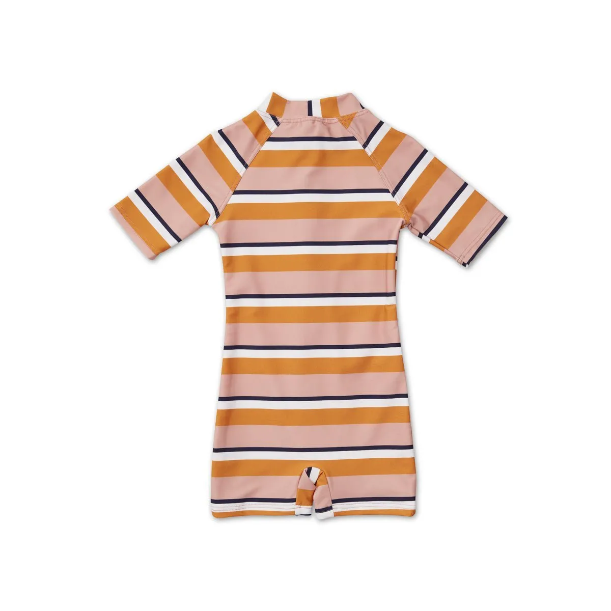 Max Sea Rose/Mustard Stripe Swim Jumpsuit-last size 0-3m