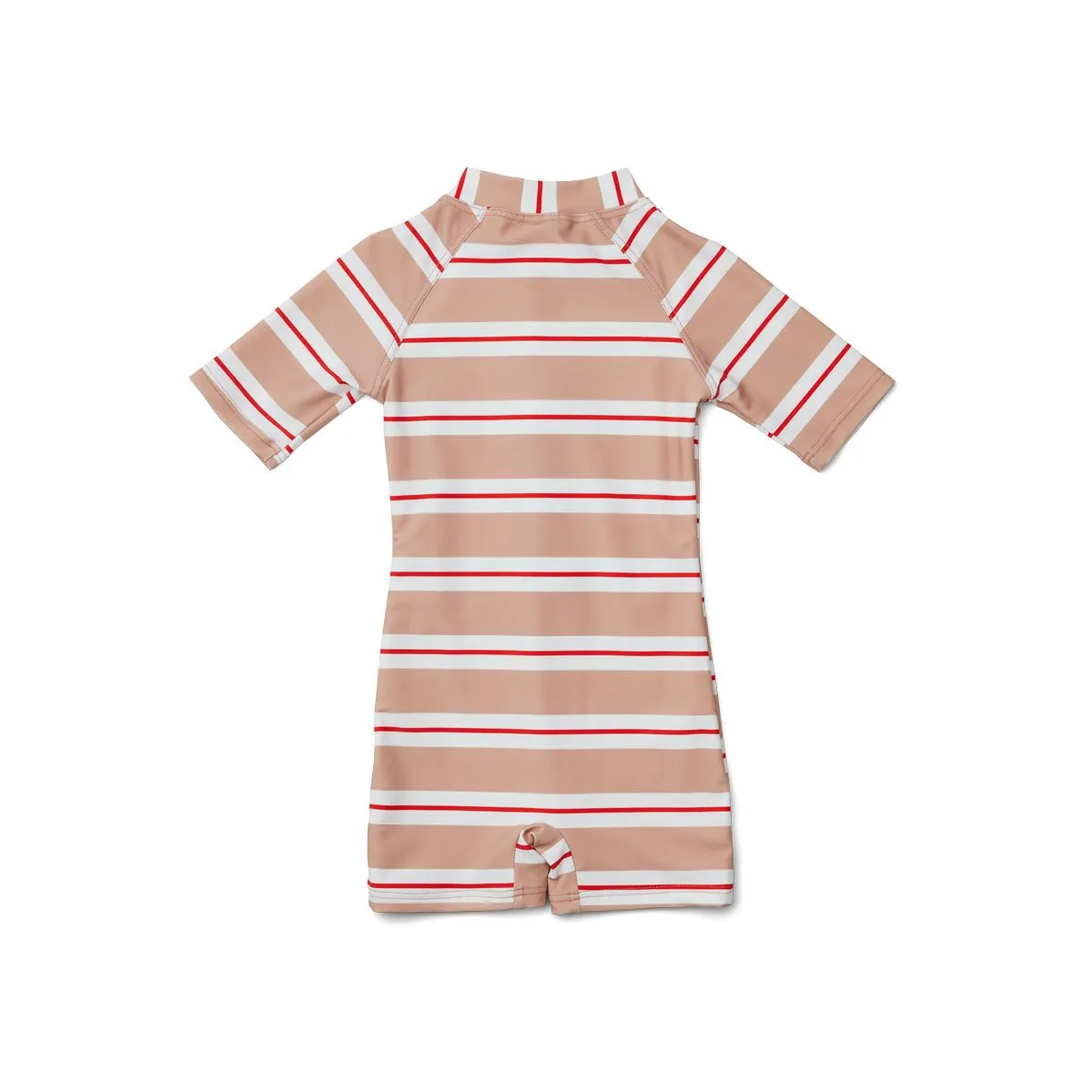 Max Swim Jumpsuit - Stripe: Rose/apple red/creme de la creme