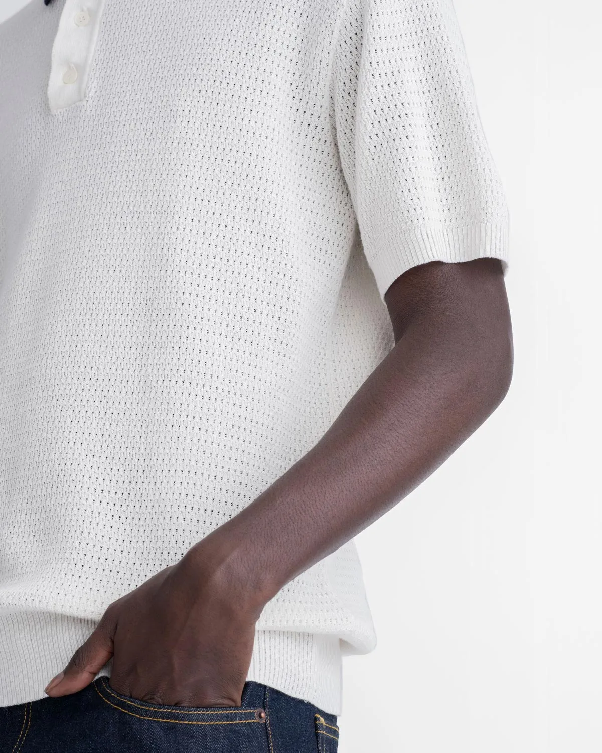 Mesh Knit Polo