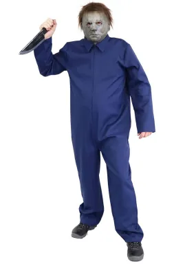 Mike Myers Plus Size Mens Blue Halloween Costume