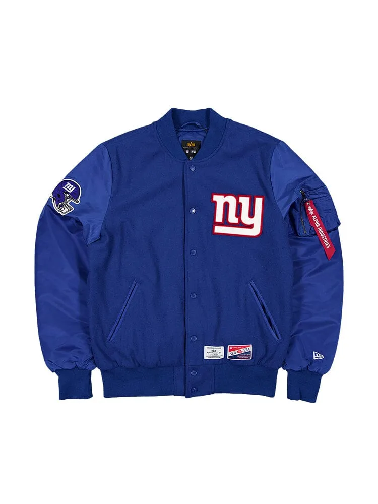 NEW YORK GIANTS X ALPHA X NEW ERA MA-1 BOMBER JACKET