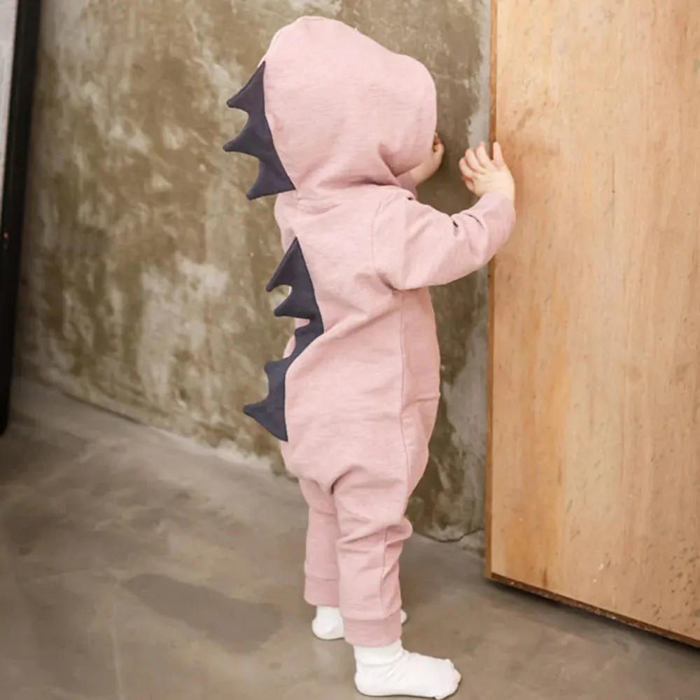 Newborn Dinosaur Hooded Romper Jumpsuit