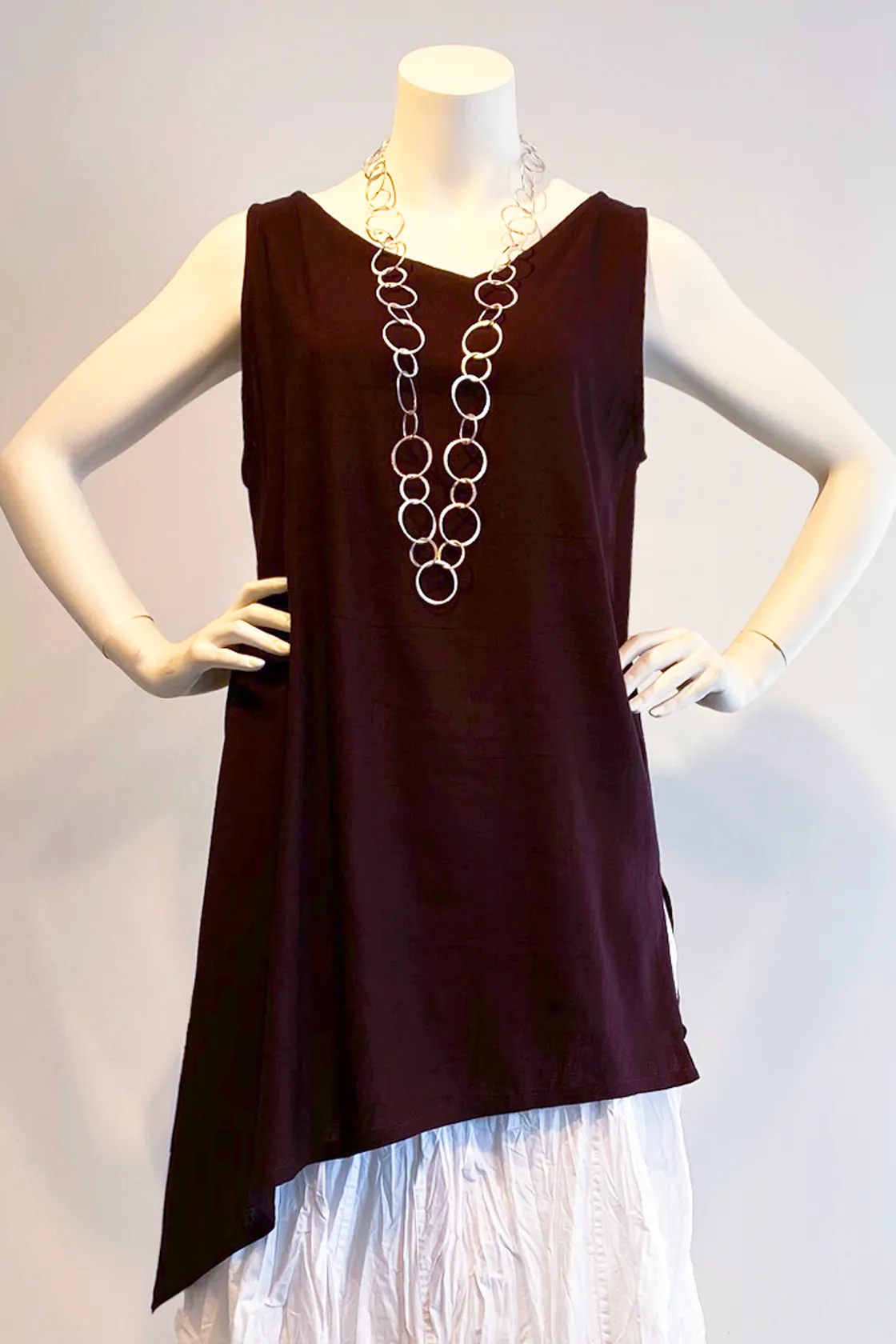 N/S Peking Top in Plum Papyrus