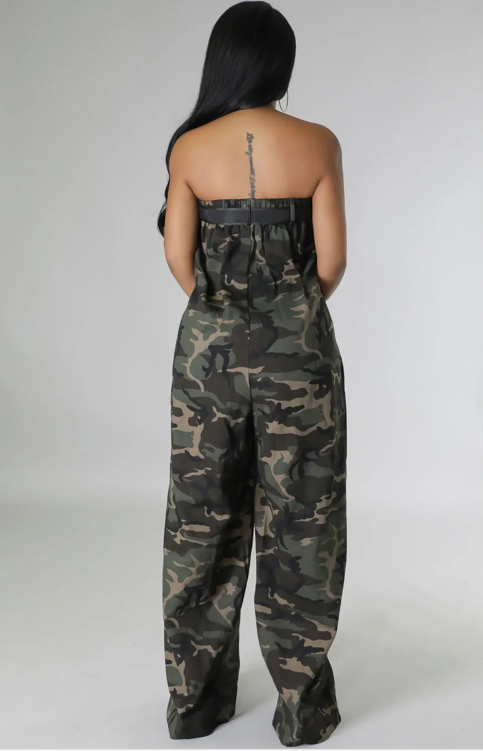 Oversized Camo Jumpsuit