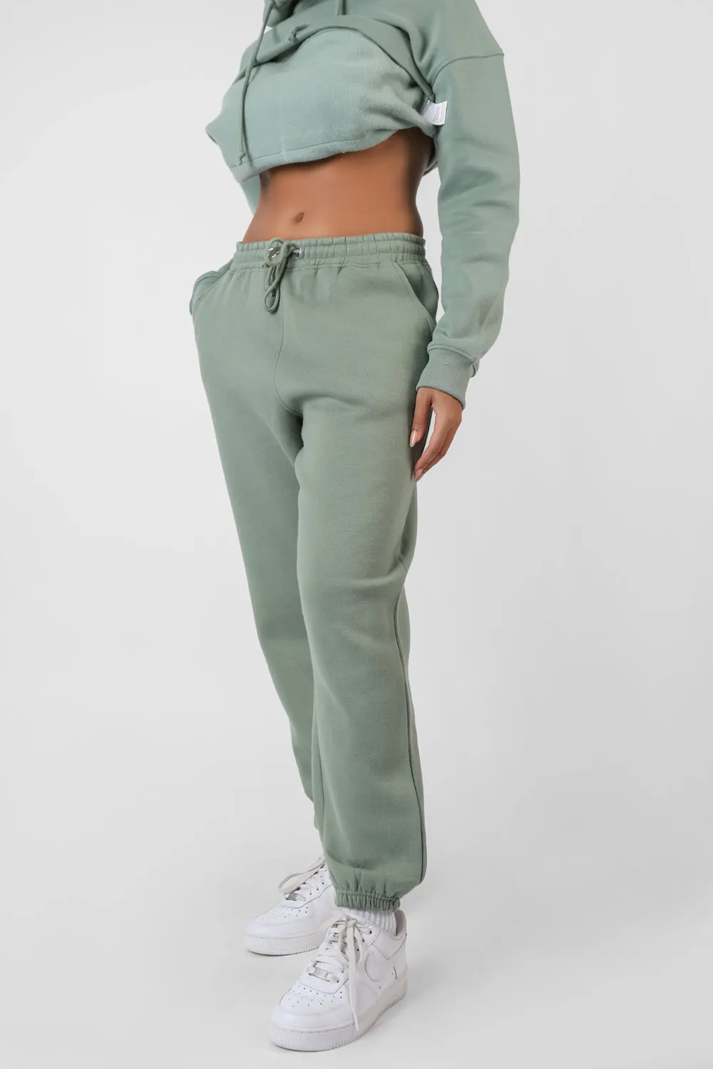 Oversized Drawstring Joggers Khaki