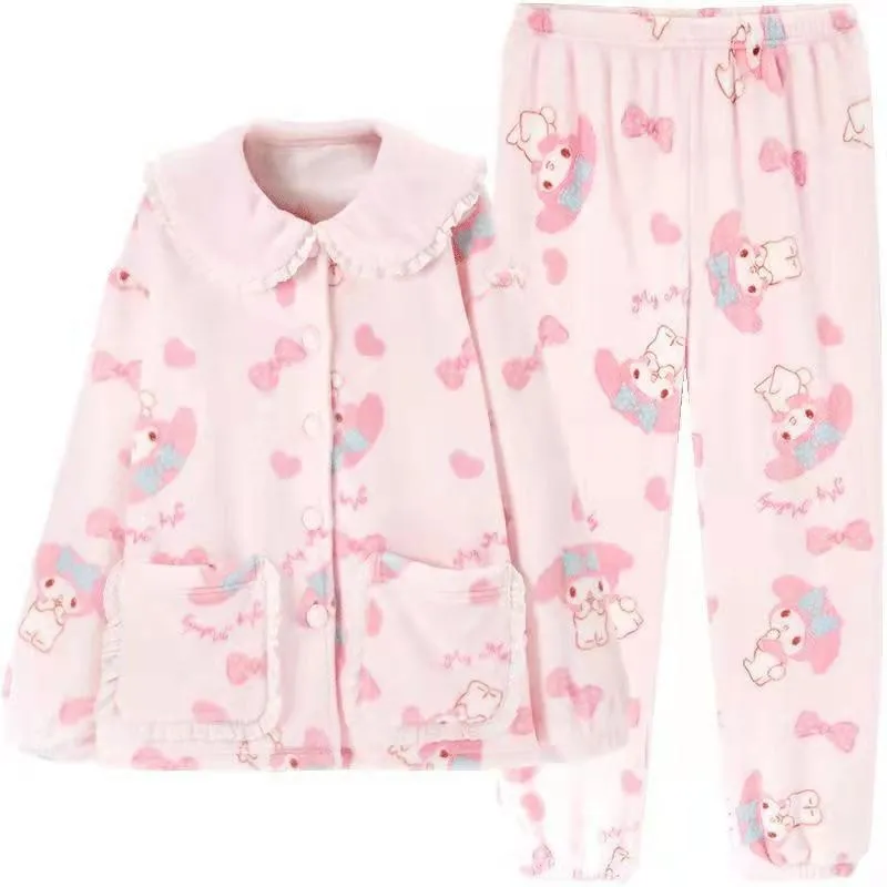 Pink Bunny Pajama Set