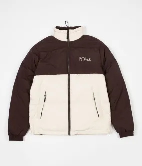 Polar Combo Puffer Jacket - Brown / Cream