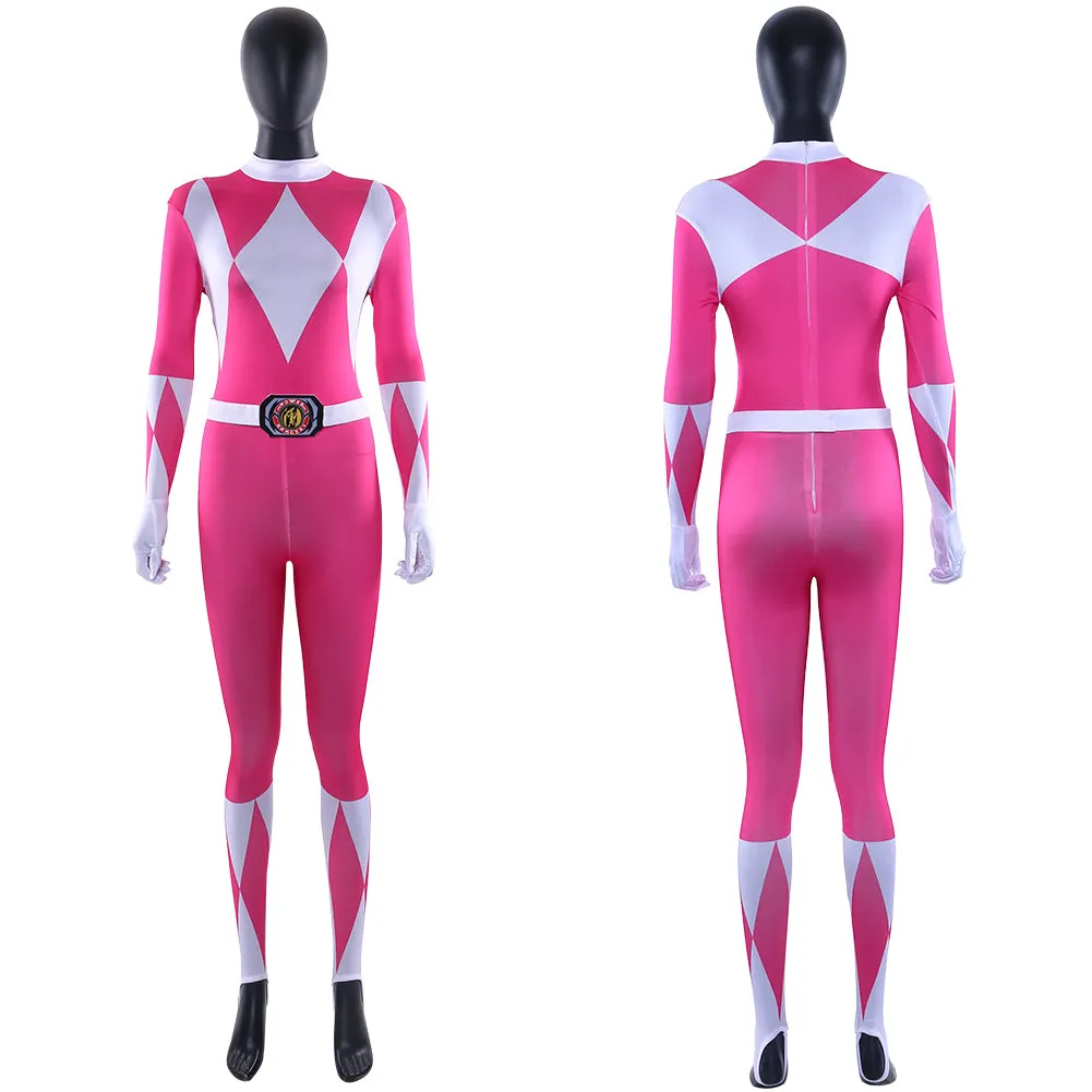 Power Rangers Pink Power Ranger Kimberly Hart Outfit Cosplay Costume