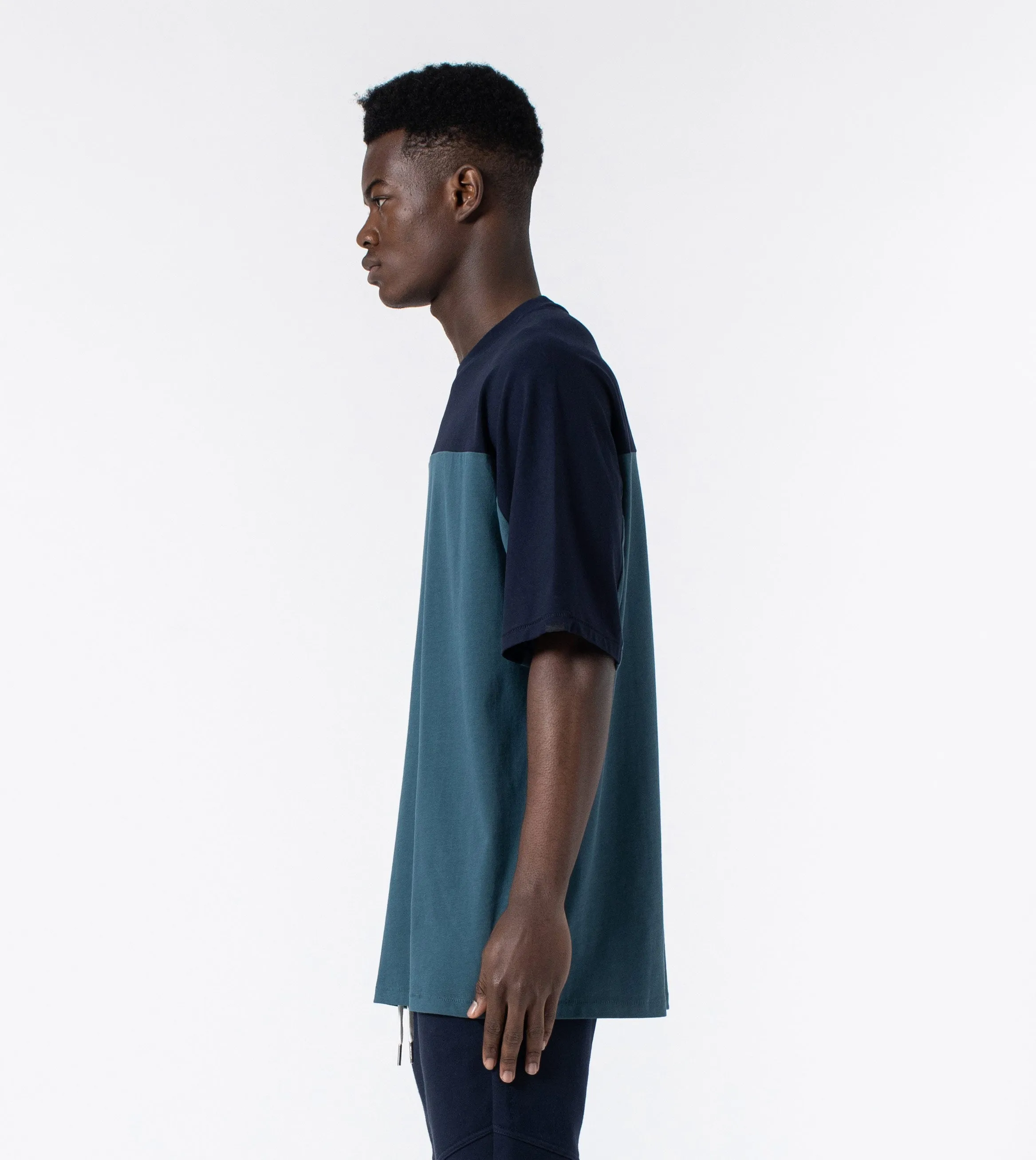 QB Rugger Tee Dk Aqua/Indigo