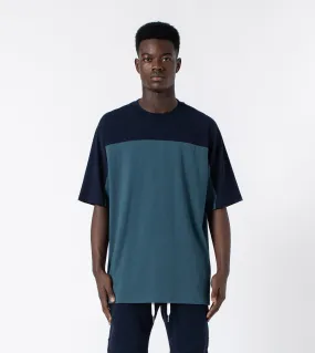 QB Rugger Tee Dk Aqua/Indigo