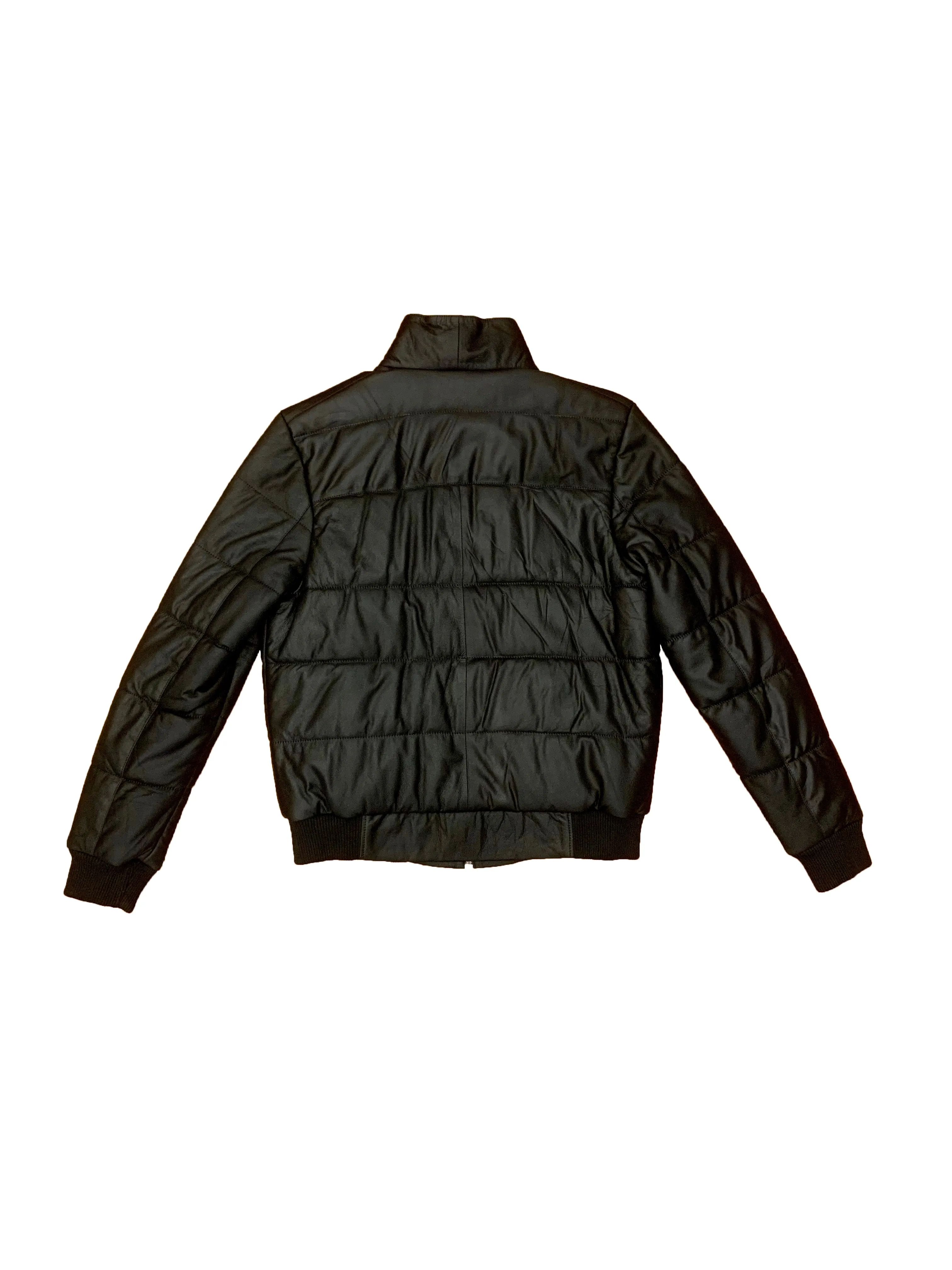 Quilted Leather Bomber