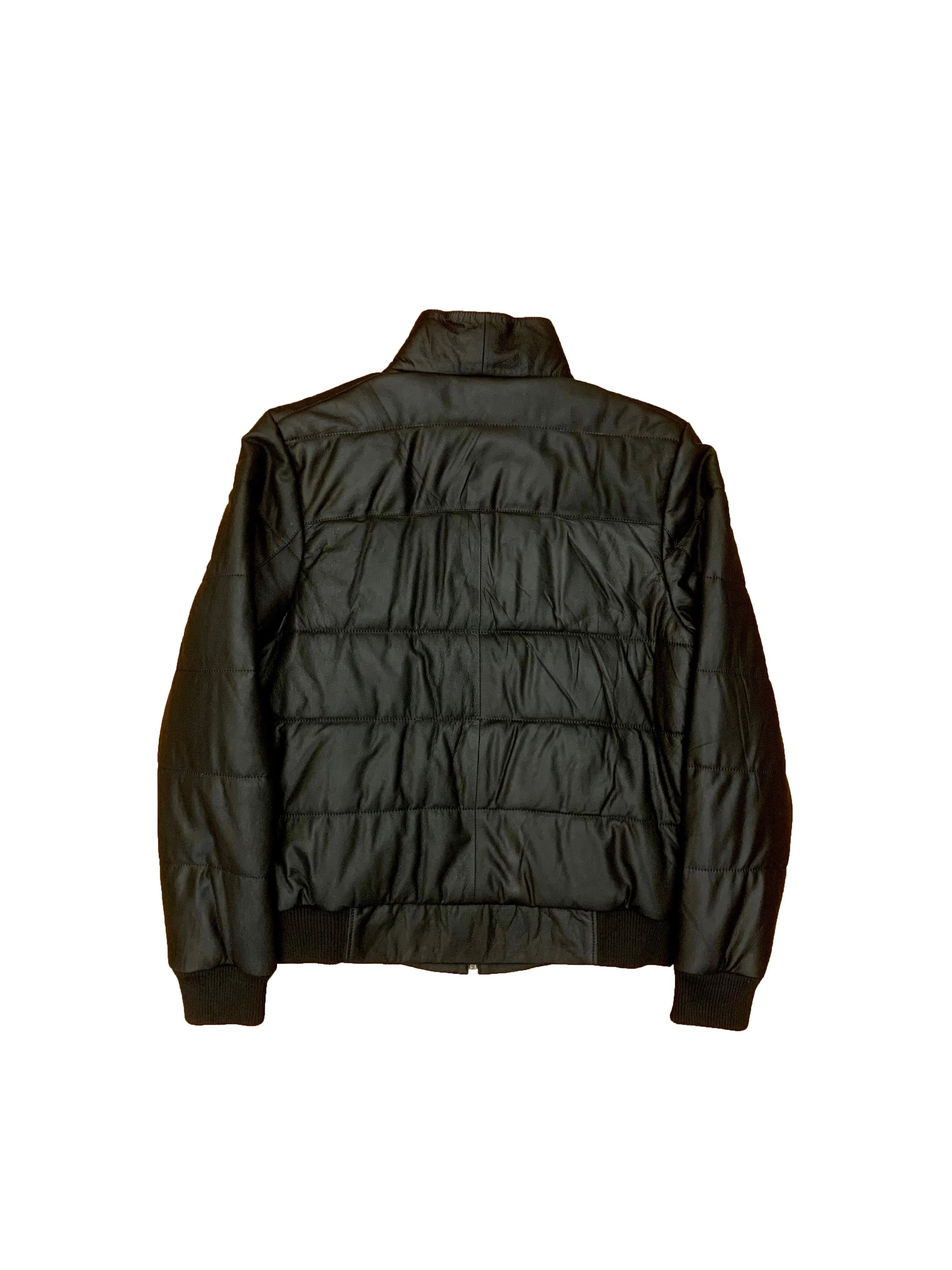 Quilted Leather Bomber