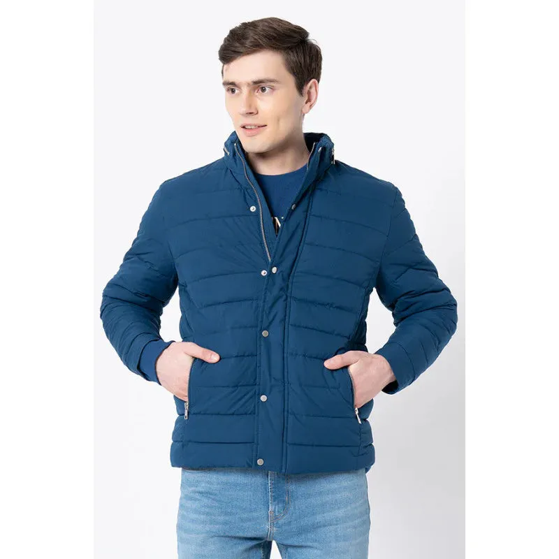 RedTape Men's Teal Solid Jacket