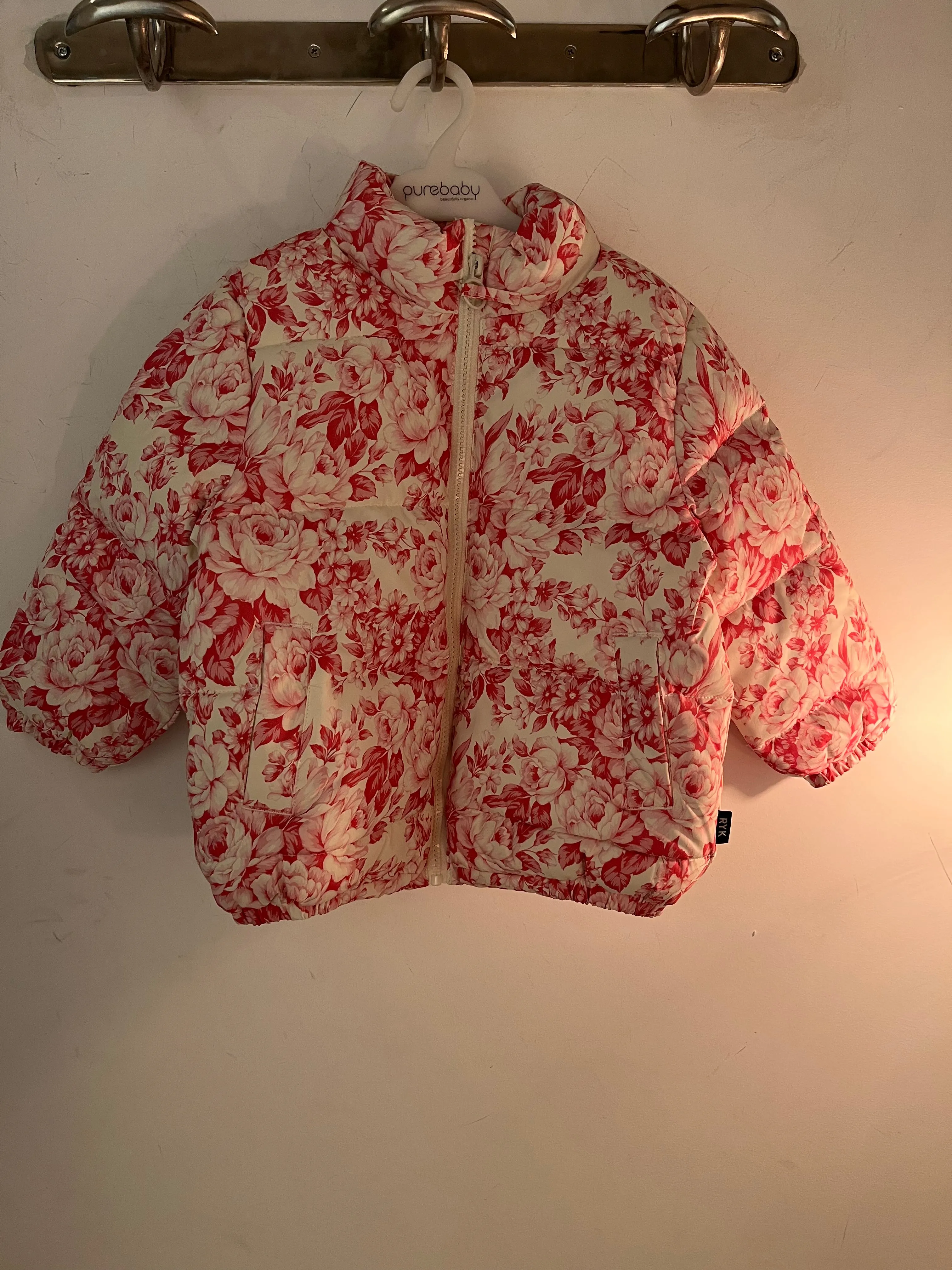 Rock Your Baby Floral Toile Padded Jacket with Lining