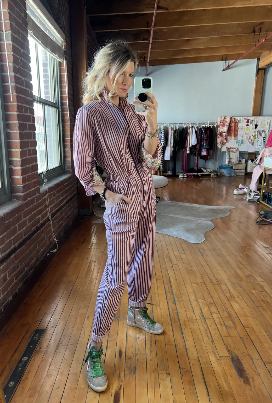 SAMPLE - Moms Only Jumpsuit - Stripe