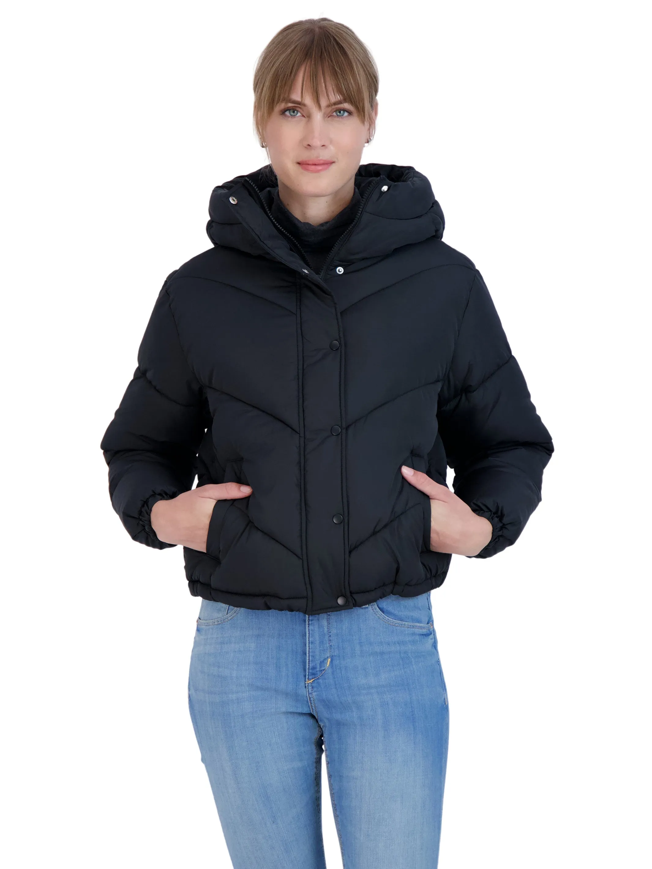 Sebby Junior's Short Puffer Jacket with Hood