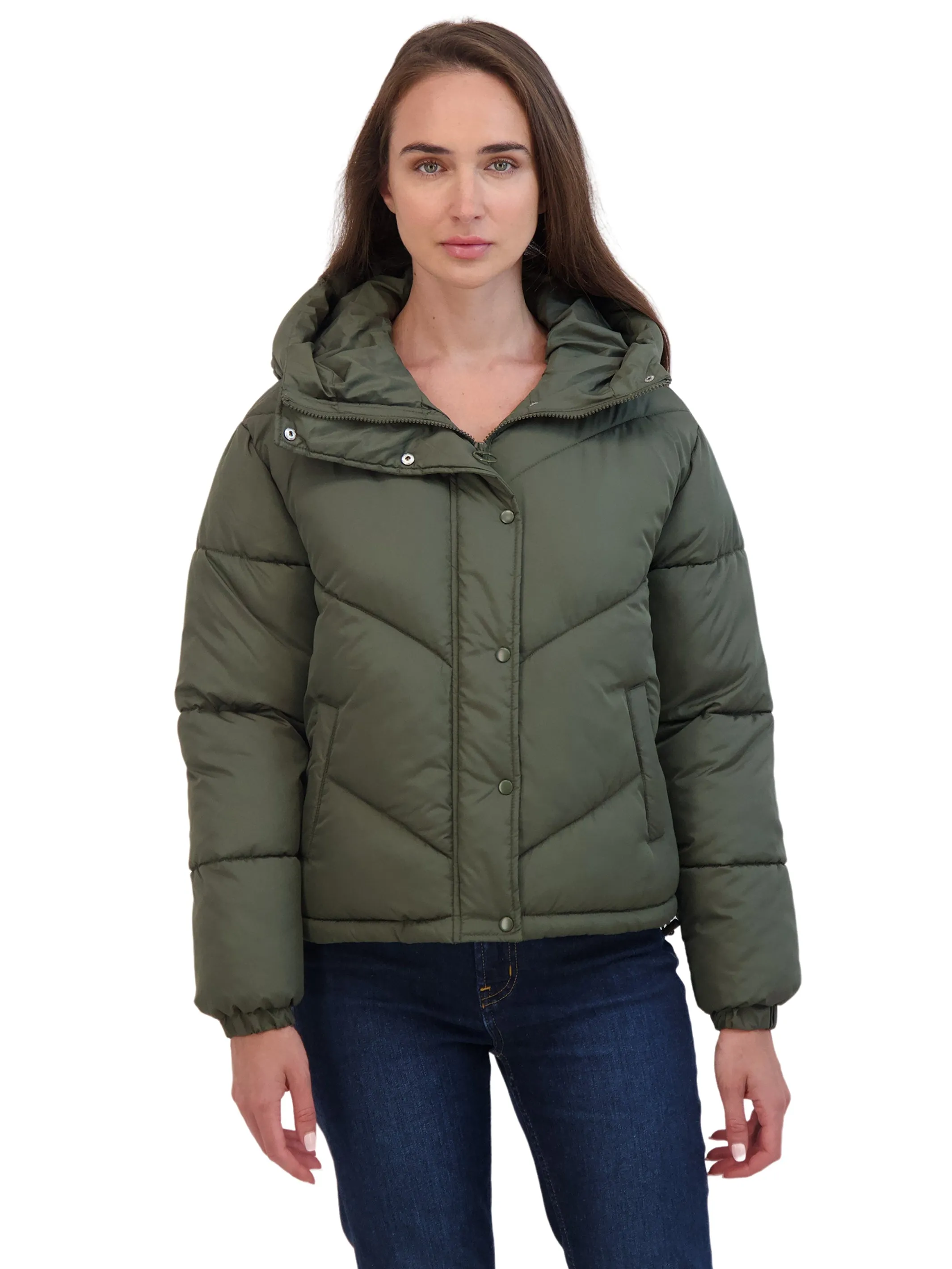 Sebby Junior's Short Puffer Jacket with Hood