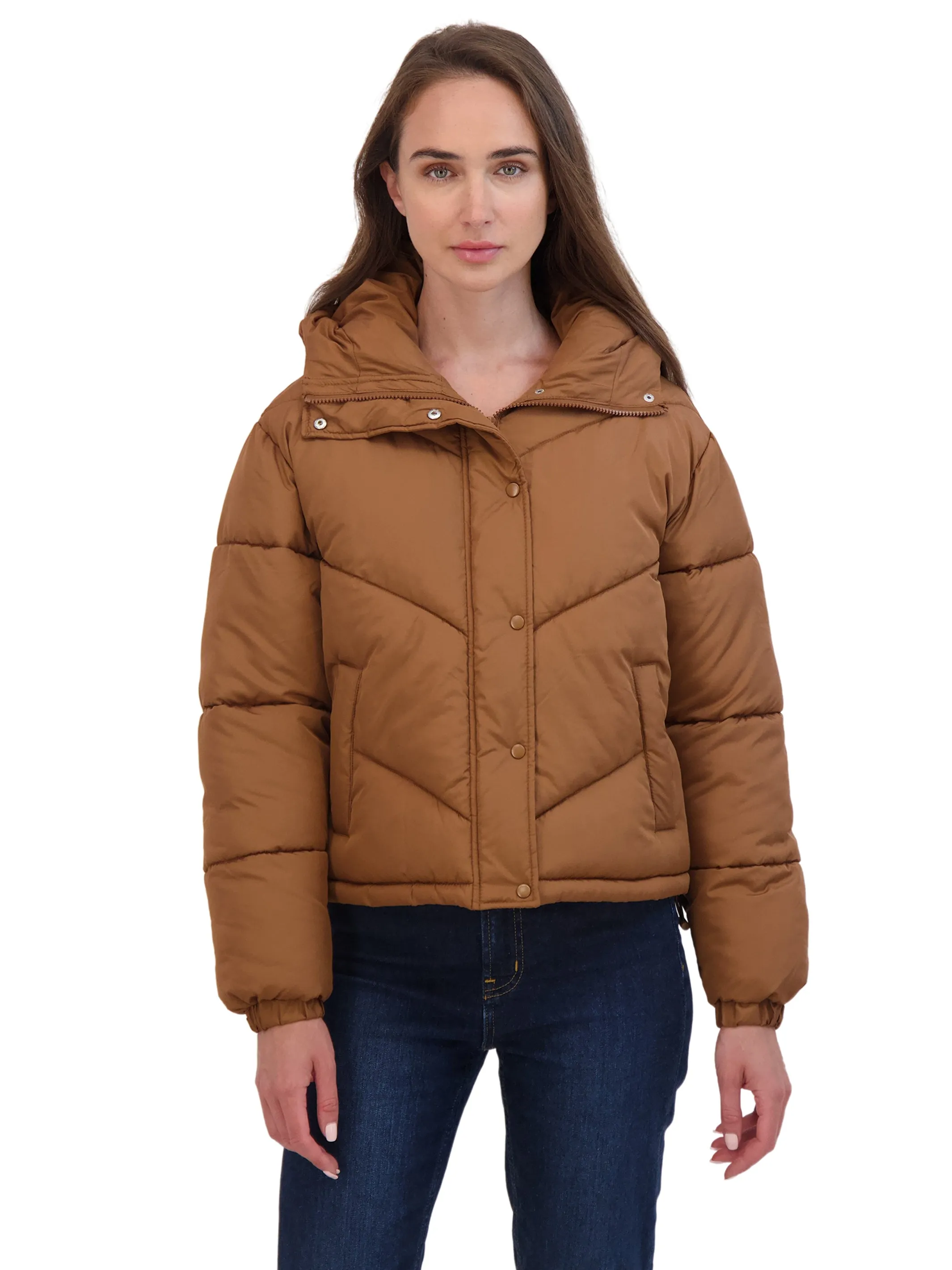 Sebby Junior's Short Puffer Jacket with Hood