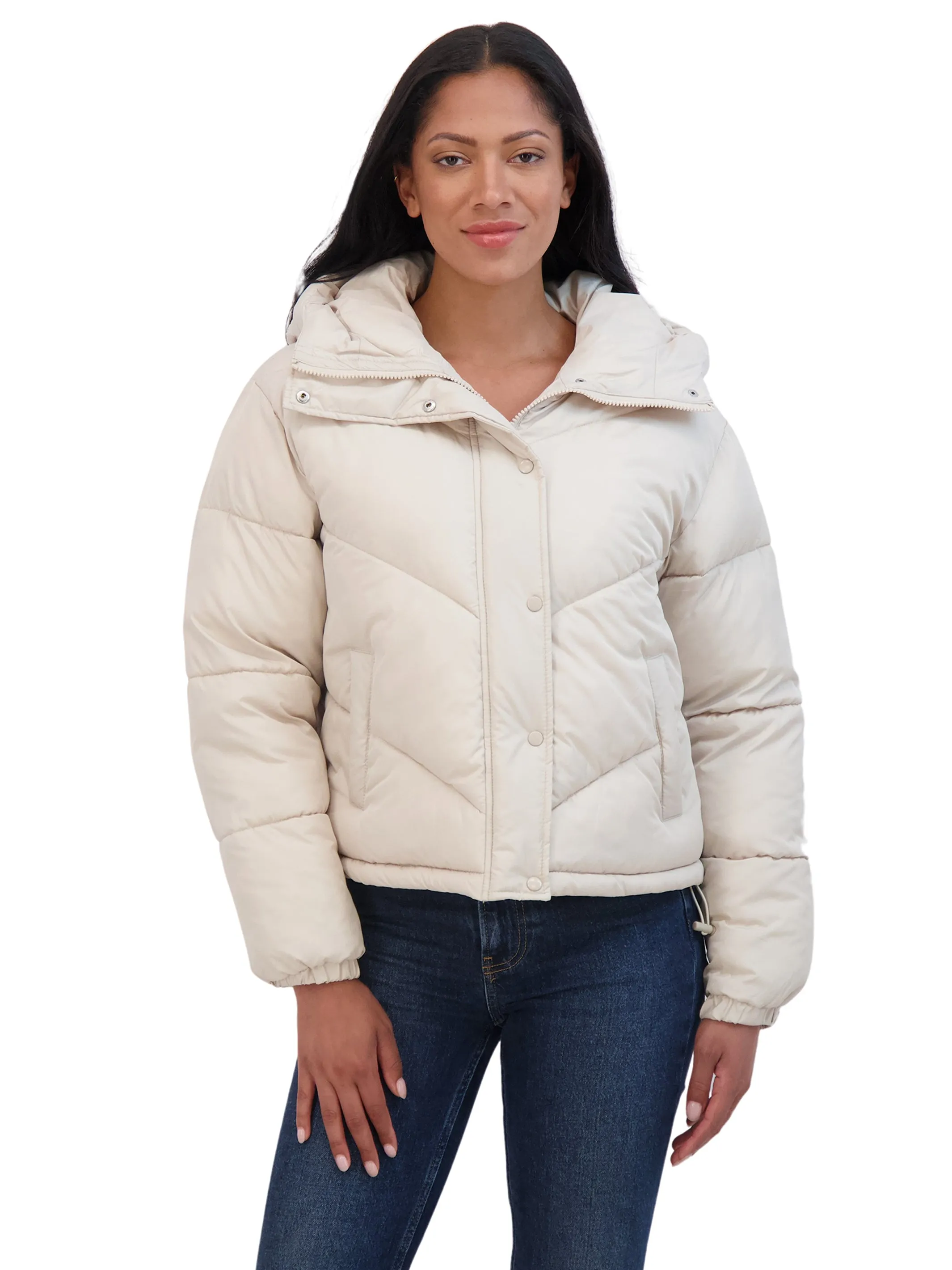 Sebby Junior's Short Puffer Jacket with Hood