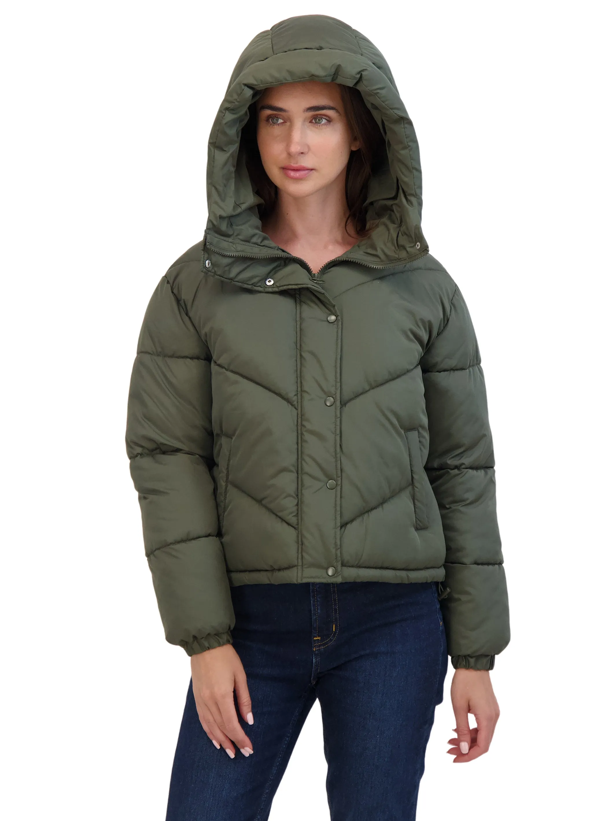 Sebby Junior's Short Puffer Jacket with Hood