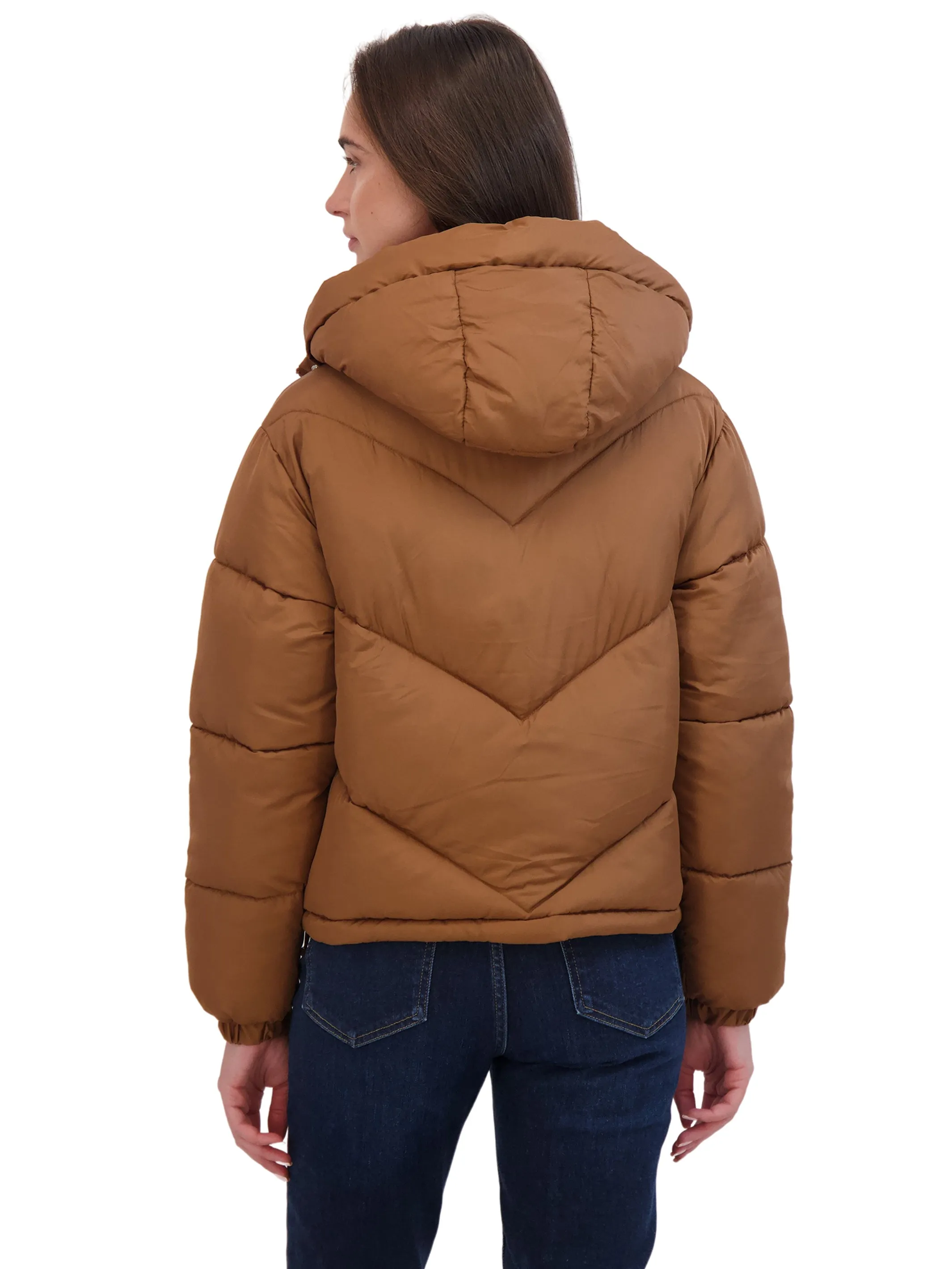 Sebby Junior's Short Puffer Jacket with Hood