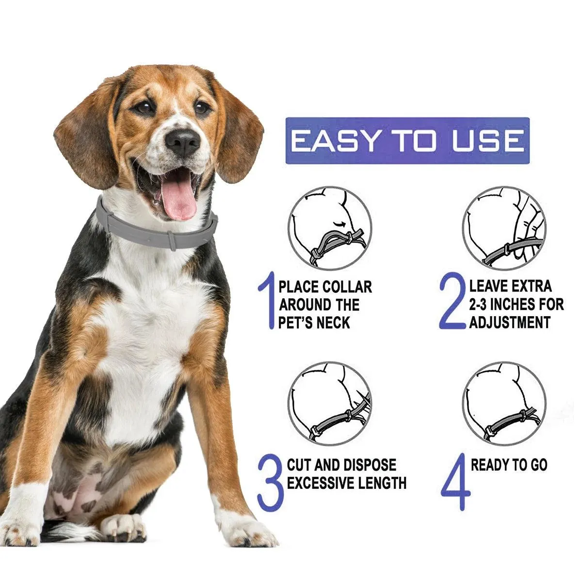 SEISSO Flea & Tick Repellent Collar