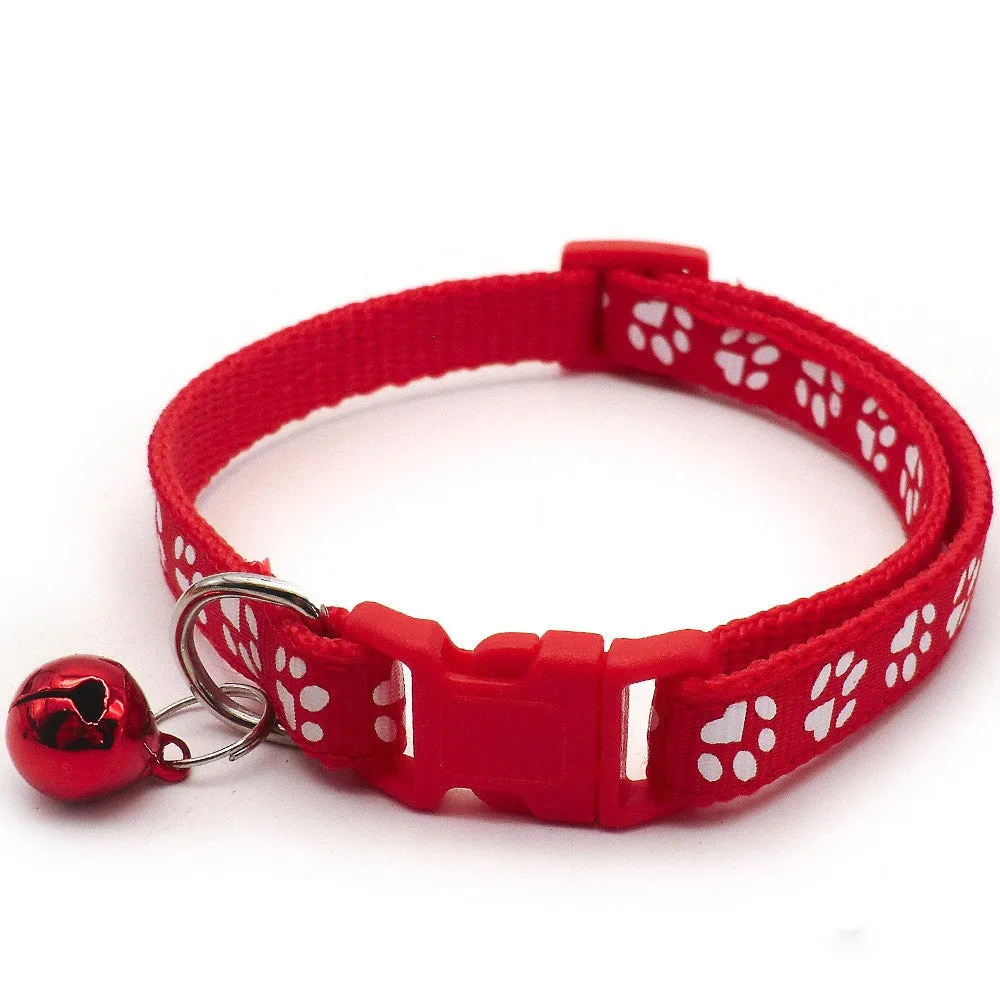 Stylish Adjustable Pet Collar with Bell  Enhance Safety and Visibility