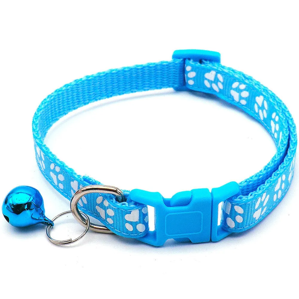 Stylish Adjustable Pet Collar with Bell  Enhance Safety and Visibility