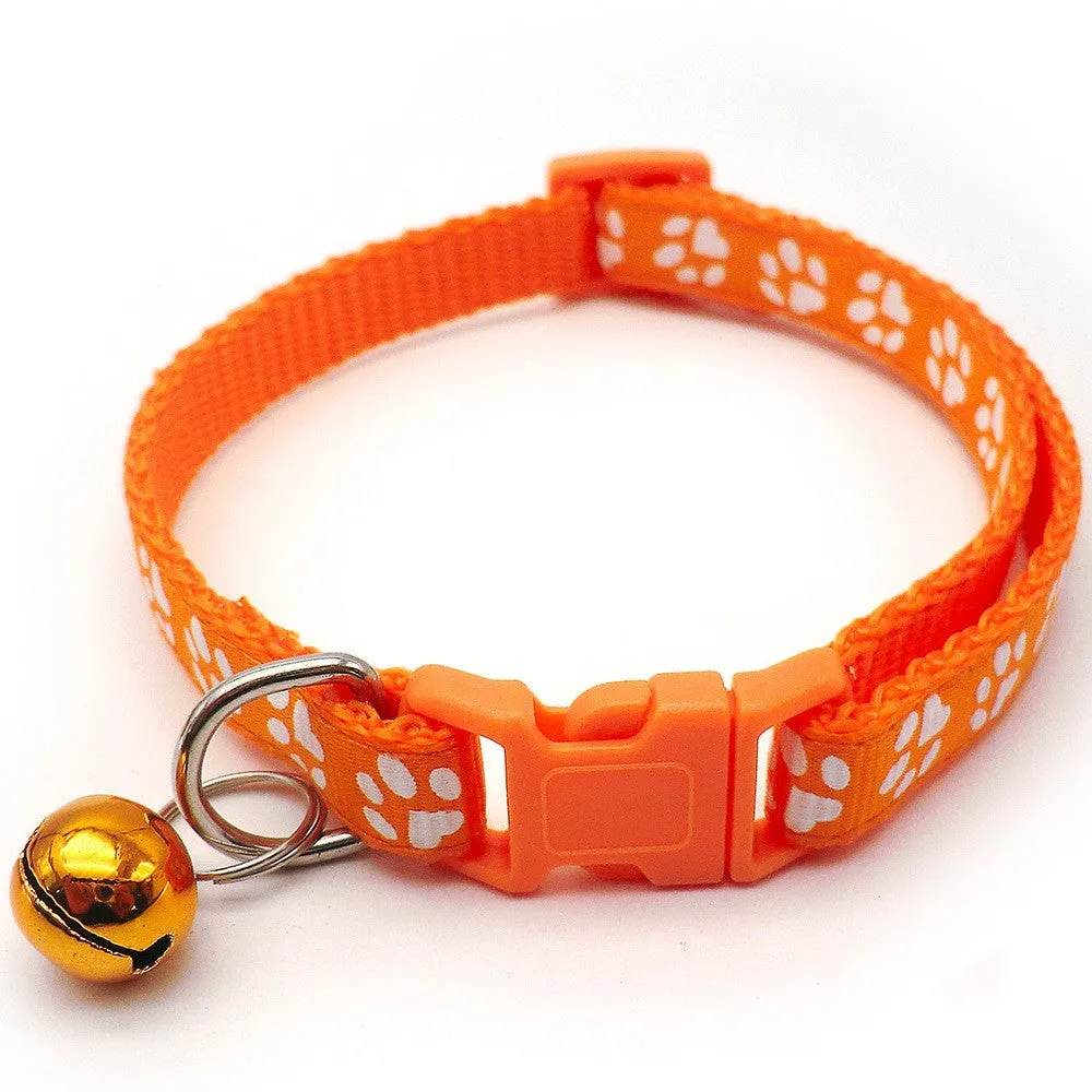 Stylish Adjustable Pet Collar with Bell  Enhance Safety and Visibility