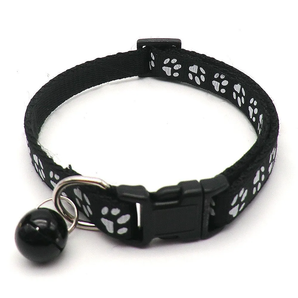 Stylish Adjustable Pet Collar with Bell  Enhance Safety and Visibility