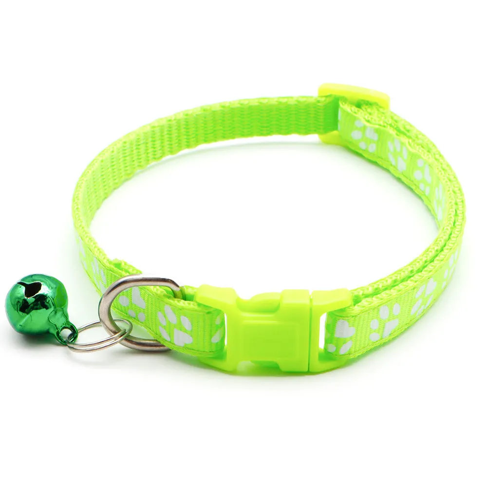 Stylish Adjustable Pet Collar with Bell  Enhance Safety and Visibility