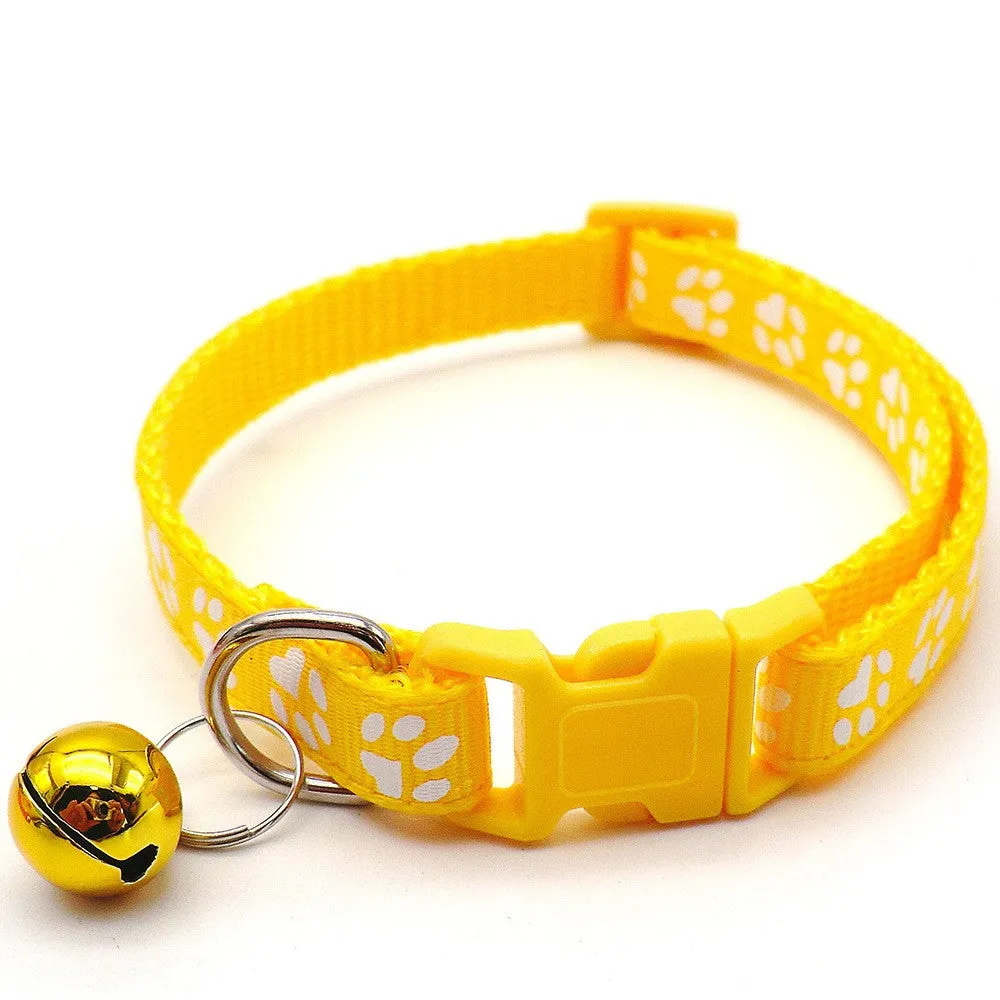 Stylish Adjustable Pet Collar with Bell  Enhance Safety and Visibility