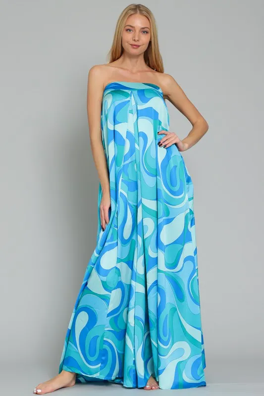 Swirl Wide-Leg Jumpsuit